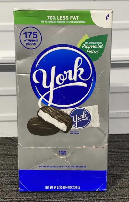 **NEW** York Dark Chocolate Peppermint Patties, Bulk Box - Best By: 1/2027