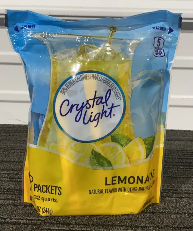*NEW* Crystal Light Natural Lemonade Drink Mix, 16 Pitcher Packets - Best By: 9/2027