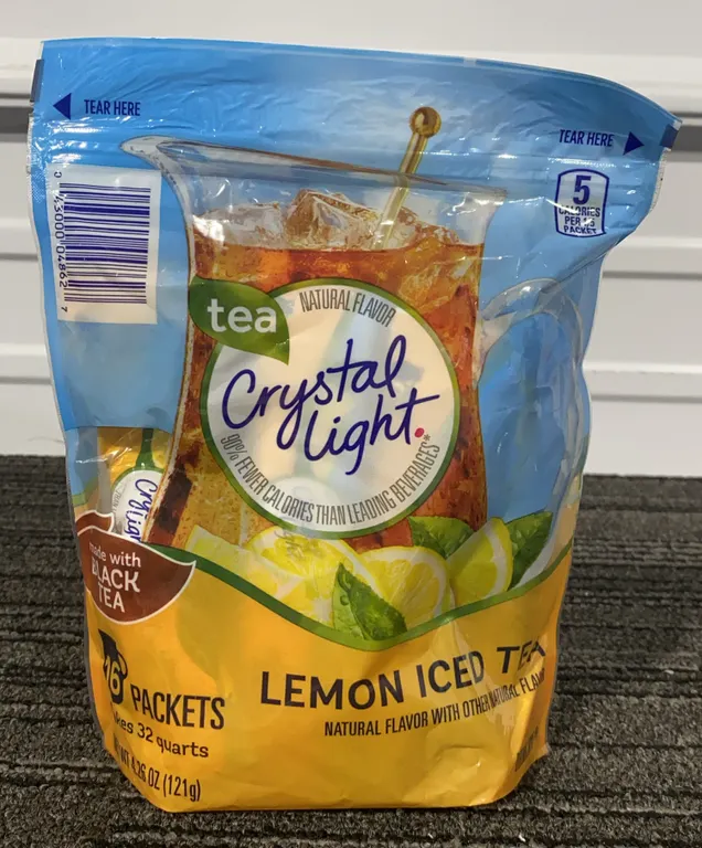 *NEW* Crystal Light Lemon Iced Tea, 16 Pitcher Packets - Best By: 12/2027