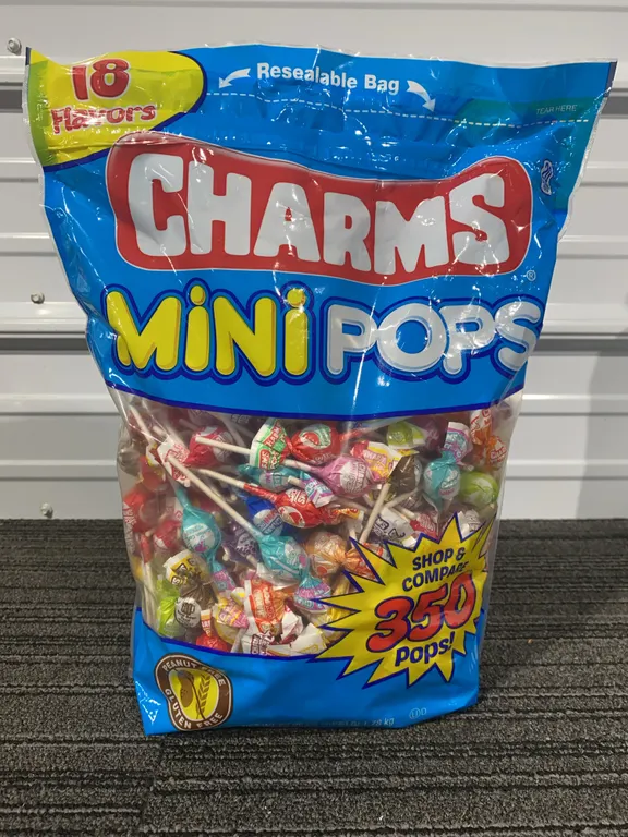 *NEW* CHARMS Assorted Mini Lollipops, 350 Count - Best By: Not Visible