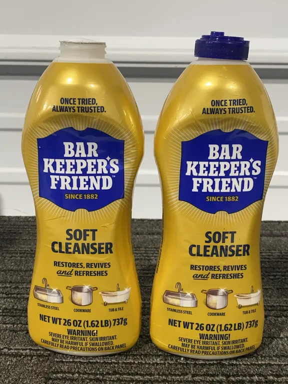 *NEW* 2 Bar Keeper's Friend Liquid Soft Cleaner Bottles, 26 OZ Each