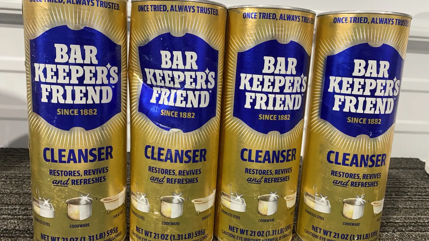 *NEW* 4 Bar Keeper's Friend Powder Cleaner, 21 OZ Each