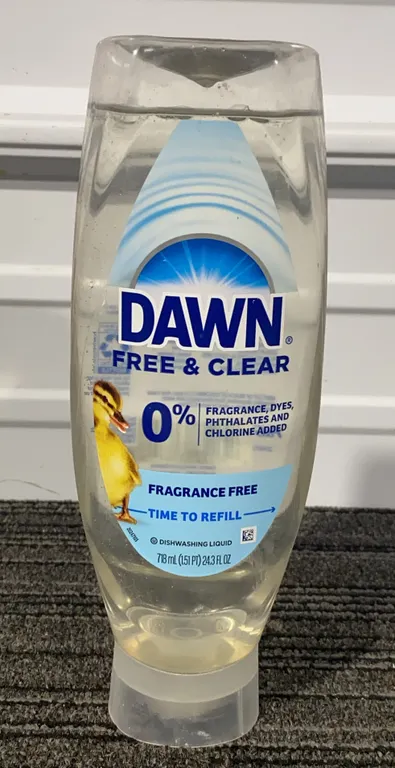 *NEW* Dawn Free & Clear Ez Squeeze Dishwashing Liquid, 24.3 OZ