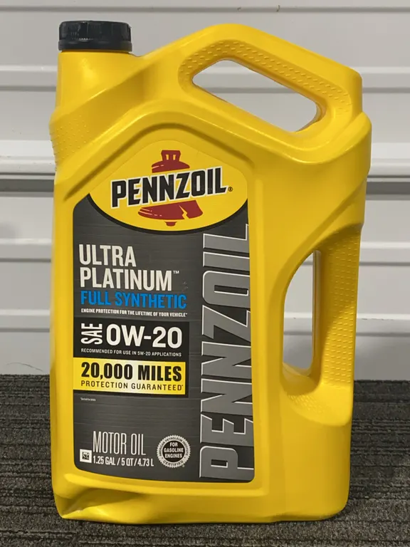 *NEW* Pennzoil Ultra Platinum Full Synthetic 0W-20 Motor Oil, 5 QT