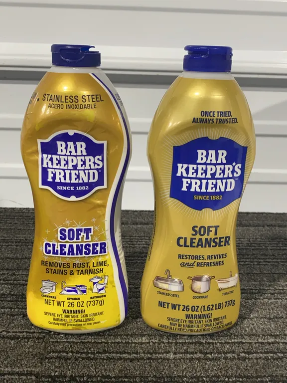 *NEW* 2 Bar Keeper's Friend Liquid Soft Cleaner Bottles, 26 OZ Each