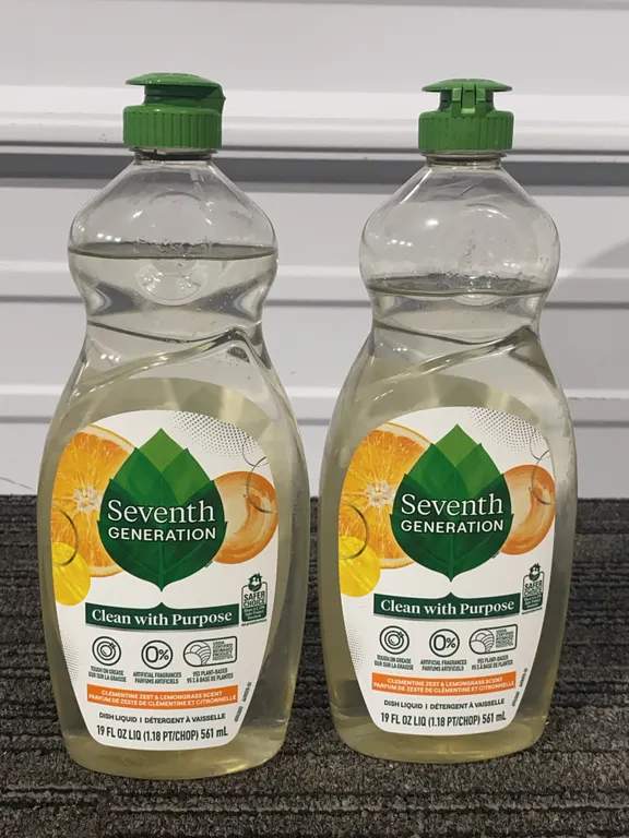 *NEW* 2 Seventh Generation Liquid Dish Soap, Lavender & Mint Scent, 19 OZ Each