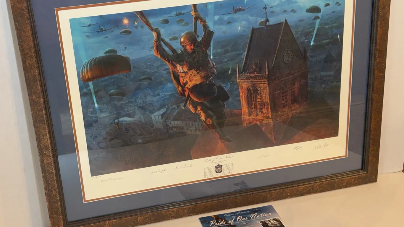 Matt Hall “Pride of Our Nation-The Liberation Begins” Vet Ed. #76/330 Multi-Signed D-Day Print & COA