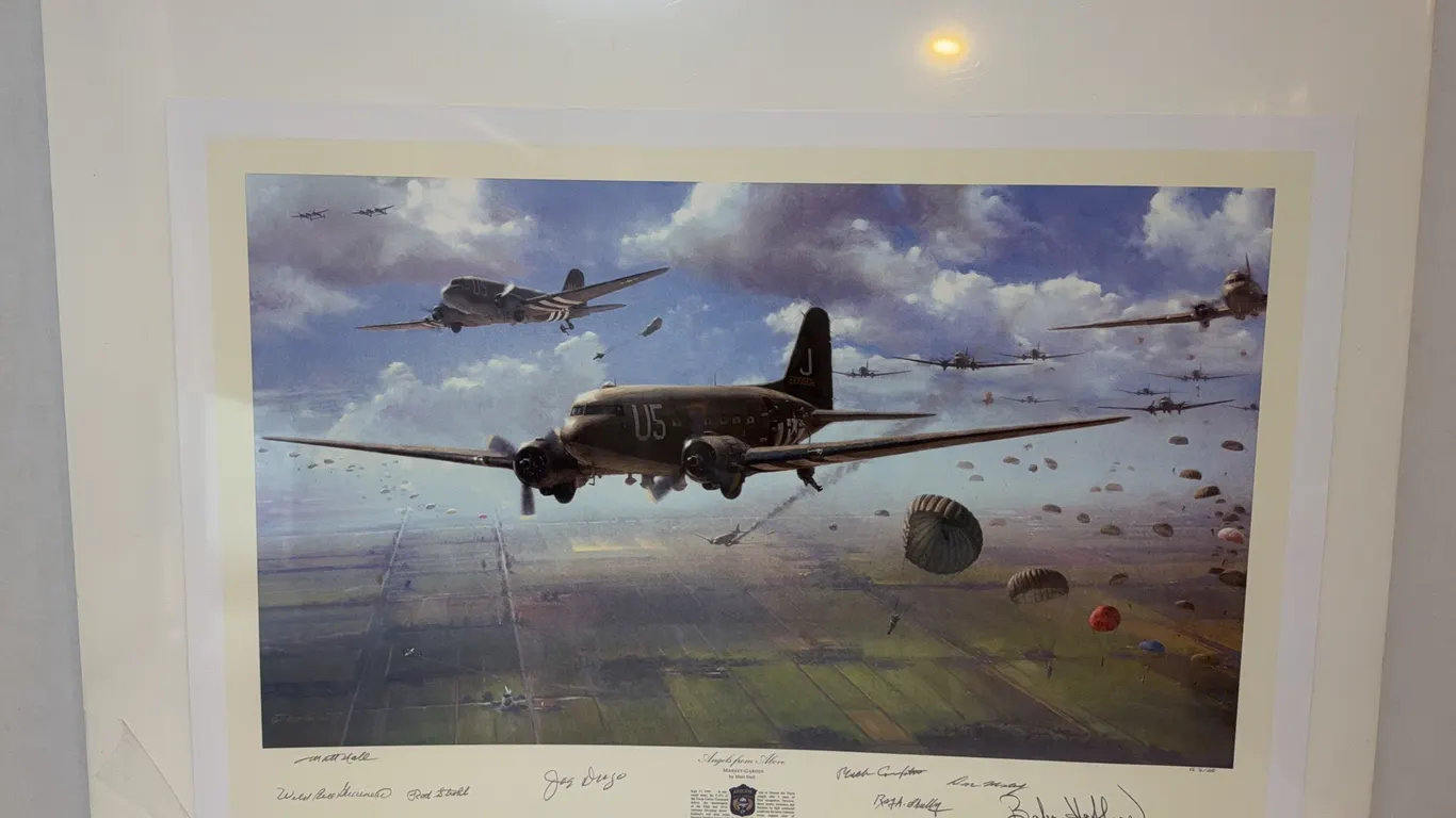 Matt Hall “Angels from Above” WWII Airborne Signed Victory Edition VE 76/220, Don Malarkey & More