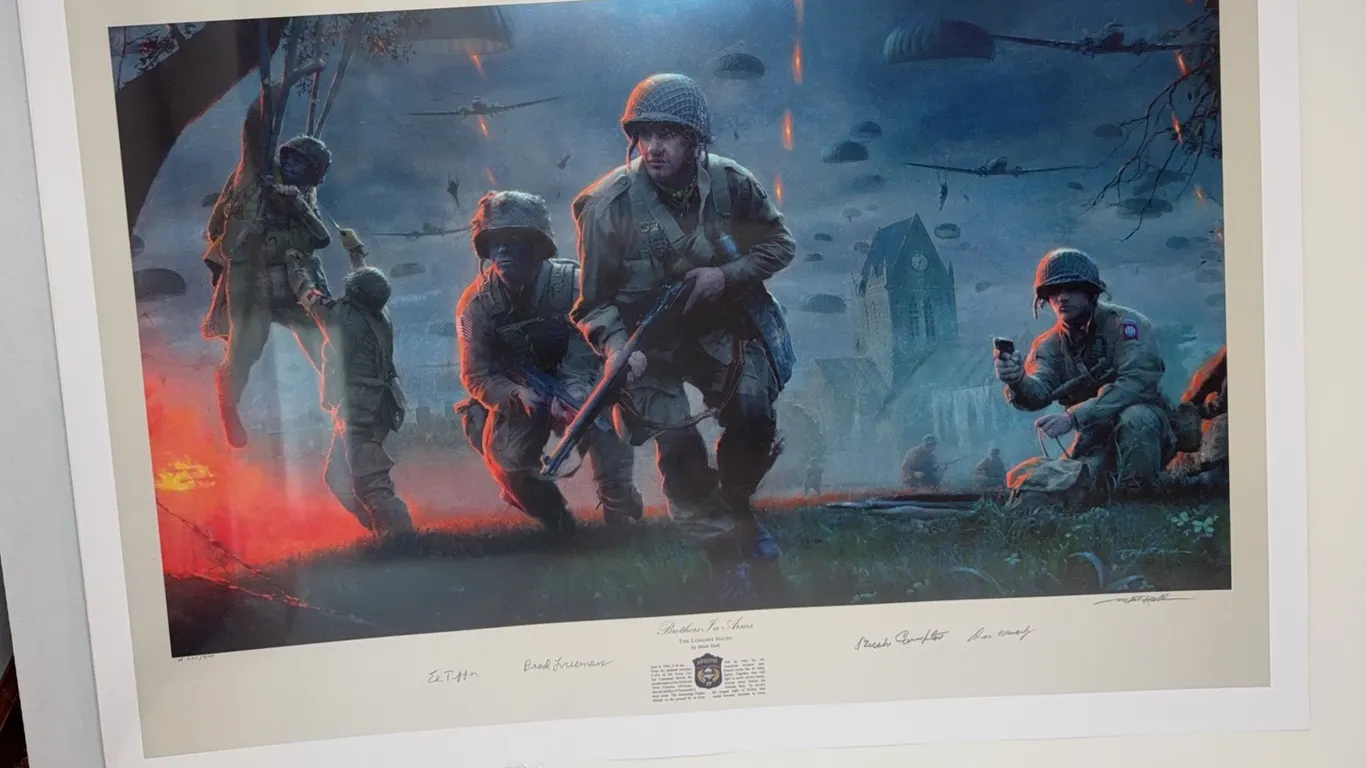 Matt Hall “Brothers in Arms” WWII D-Day Victory Edition VE 221/500 – Signed by D-Day Veterans