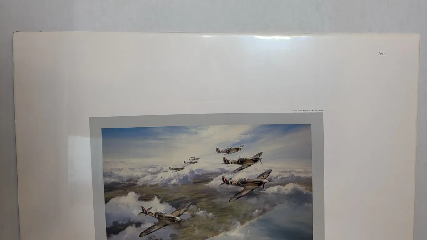 Robert Taylor “The Tangmere Wing, 1941” Signed WWII Aviation Print – Douglas Bader & RAF Aces – COA