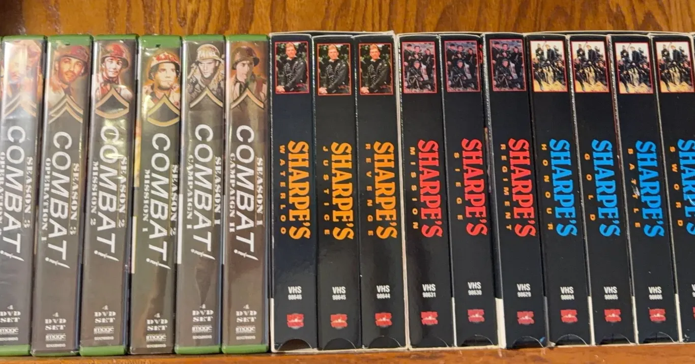 Combat! DVD Set & Sharpe’s Military Series VHS Collection