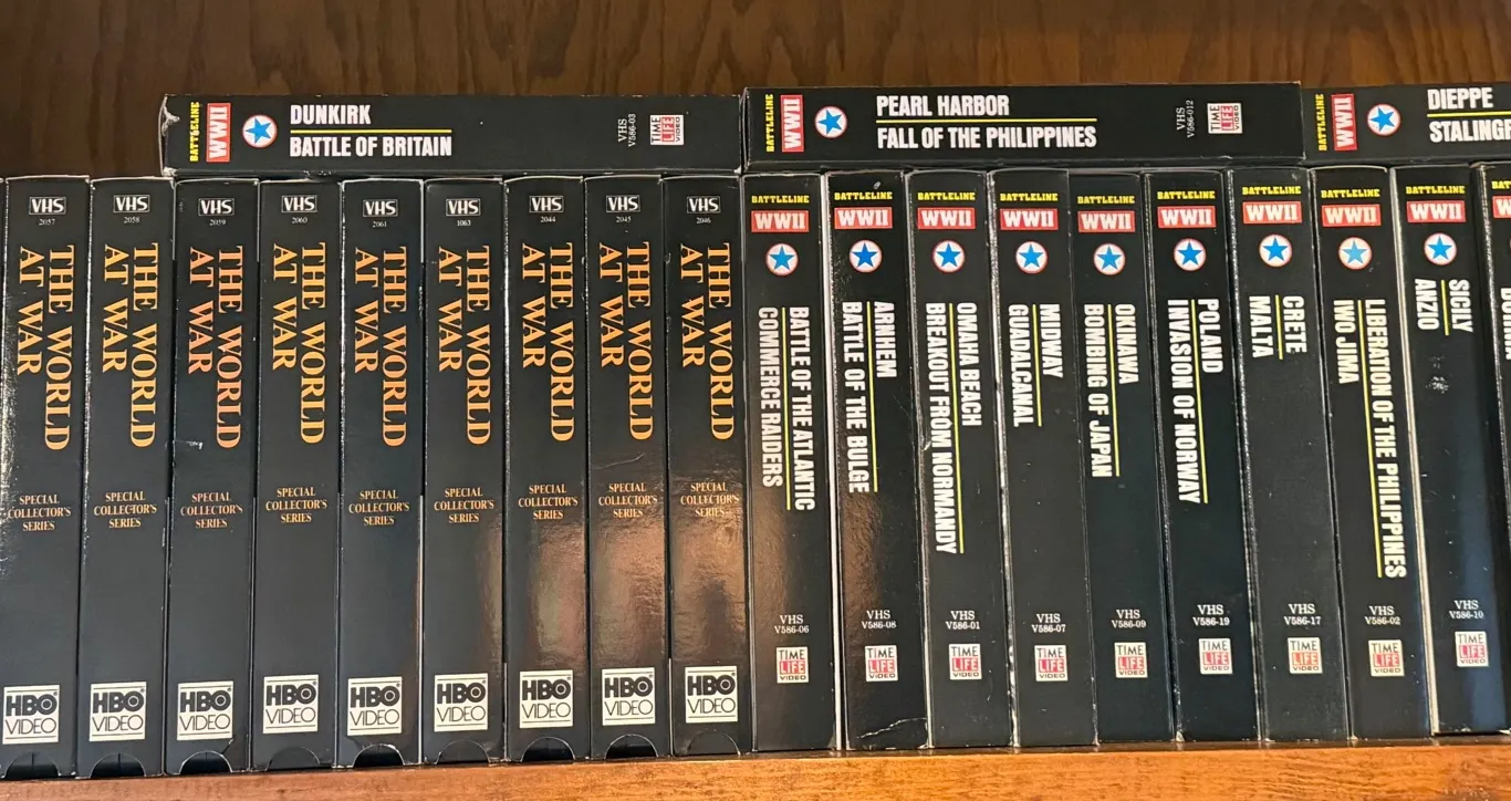 Art of War & WWII Battline VHS Tapes