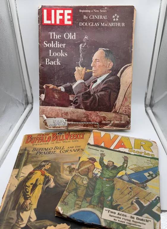 Buffalos Bill Weekly Dated 1918, LIFE 1964 & War Stories