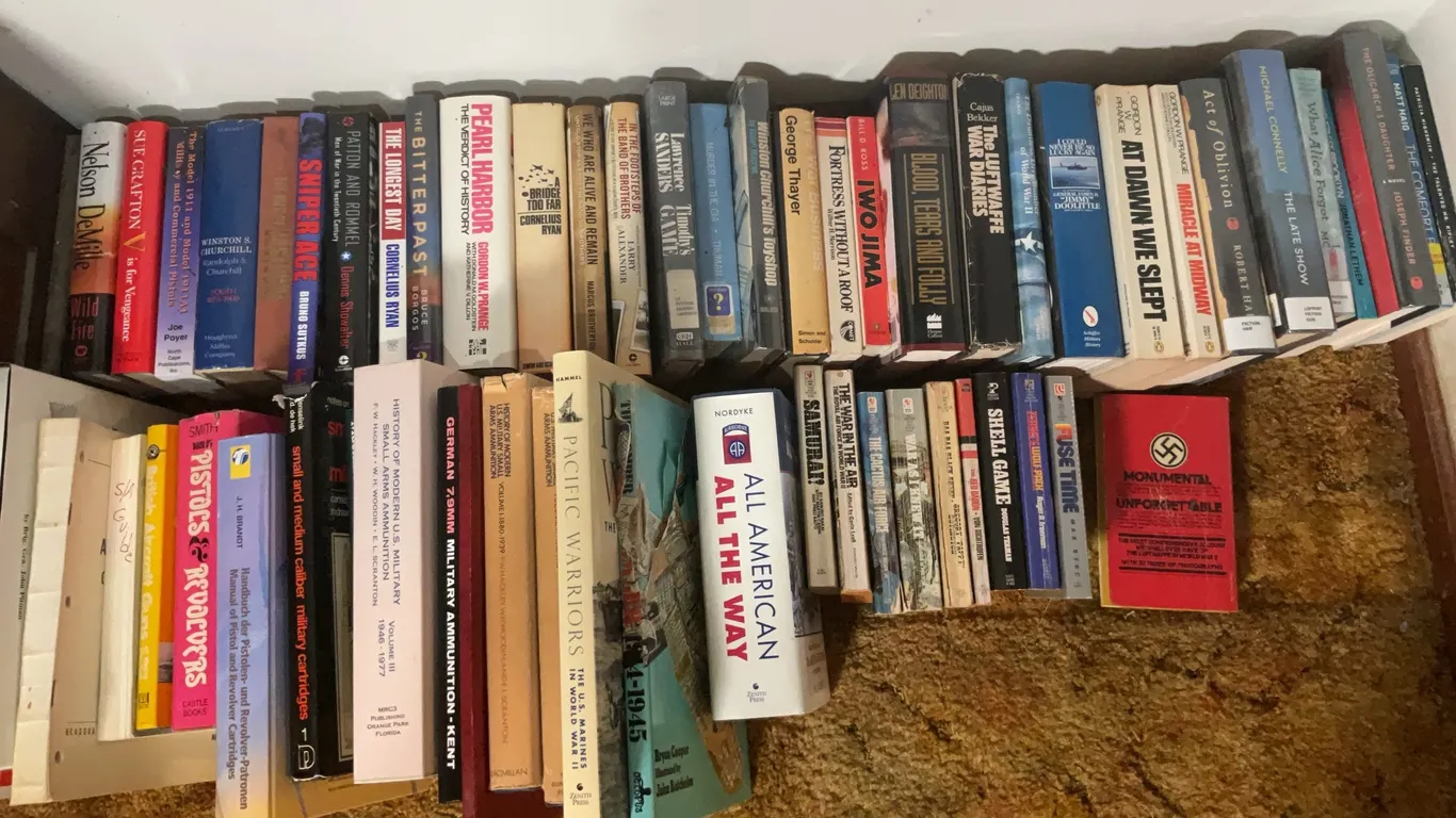 Military Books including Winston Churchill, The Luftwaffe War Diaries, Pearl Harbor, History of US