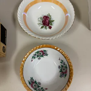 Lot of 2 Japan Porcelain China Bowls with Roses