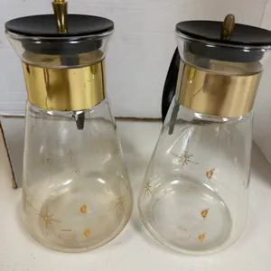 Lot of 2 1960's-70's Glass Retro MCM Coffee Carafe Pots