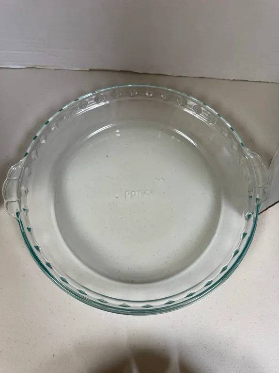 Older Pyrex Baking Clear Glass Pie Plate
