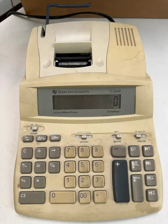 Vintage Texas Instrument Adding Machine