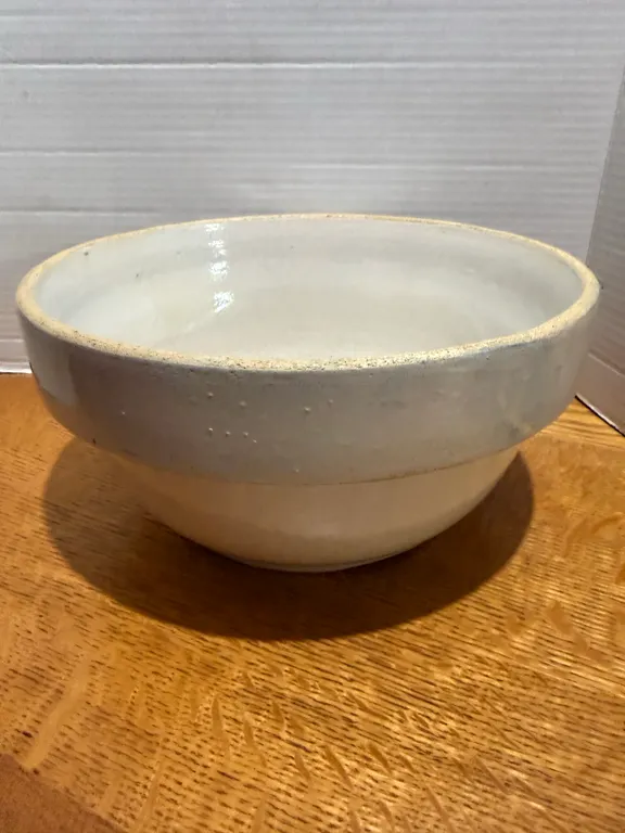 Large Vintage Pottery Mixing Bowl
