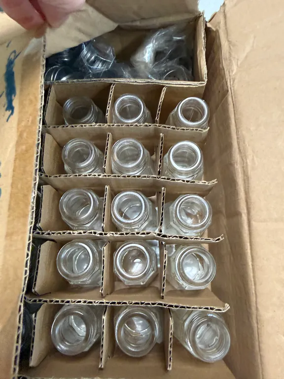 Box of 12 Glass Sets Salt/Pepper Shakers