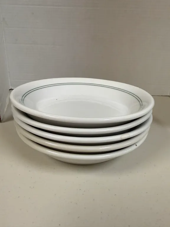Lot of 6 Vintage Restaurant Ware Fraunfelter Ohio China Soup Bowls