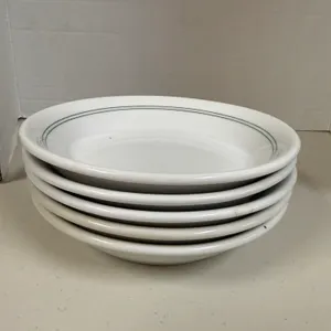 Lot of 6 Vintage Restaurant Ware Fraunfelter Ohio China Soup Bowls