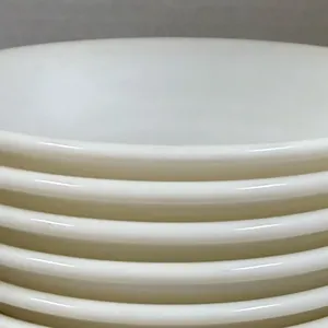 Lot of 6 Vintage White Milk Glass Dessert Bowls