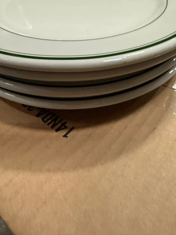 Lot of 4 Vintage Vitrified Restaurant Ware Sterling China Company Ohio Dinner Plates