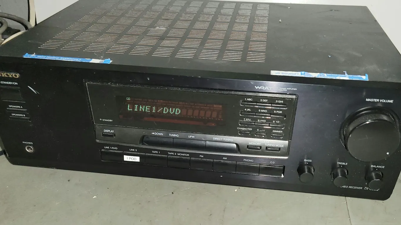 Onkyo Wrat AV Receiver Wide Range Amplifier Vintage Player