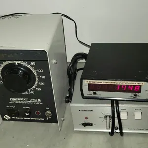 Lot of Superior Electric Powerstat L116C, BK Precision 1804A Frequency Counter & Panasonic WV-7330 R