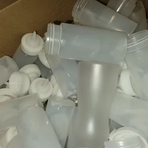 Box of Translucent Plastic Condiment/Squeeze Bottles
