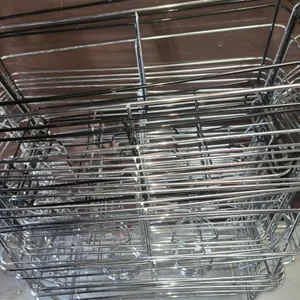 Lot of Chrome Wire Restaurant Tray Holders/Warming racks