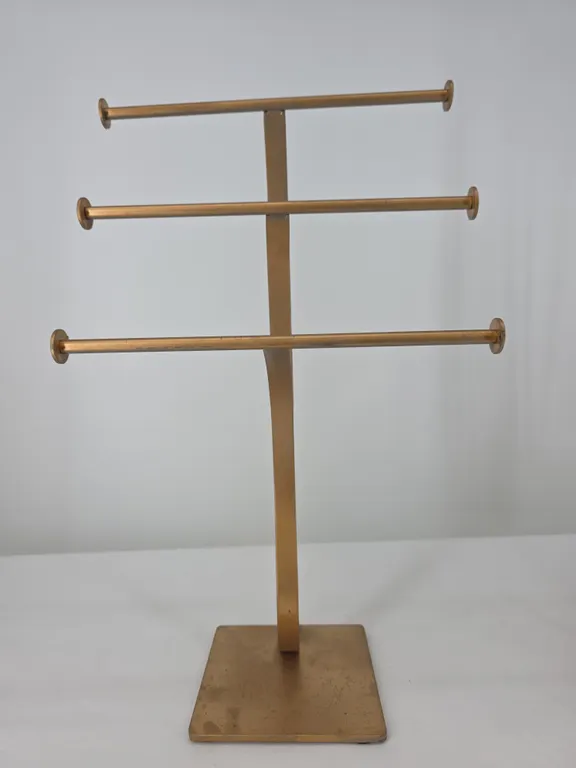 Heavy Gold Tone Towel Rack