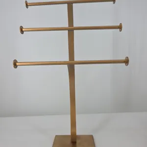 Heavy Gold Tone Towel Rack