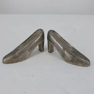 vintage Godinger Silver Art Co. Silver-Plated High Heel Shoe Salt and Pepper Shaker