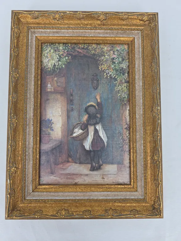 Beautiful Gold Frame with Little Girl
