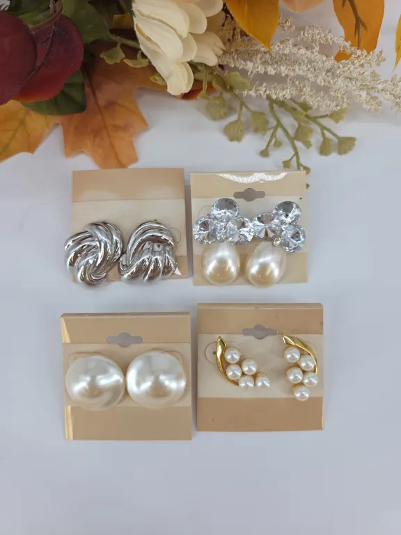 Four Pair of Earrings