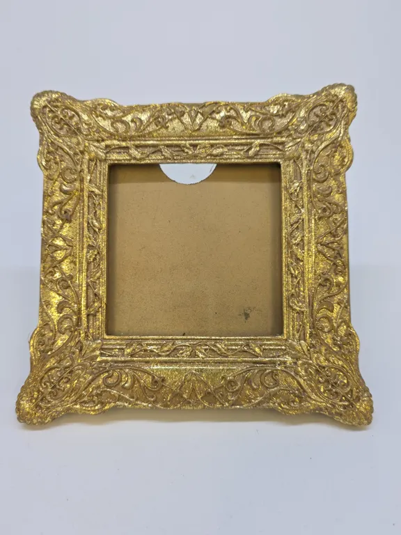 Small Gold Stand Alone Picture Frame