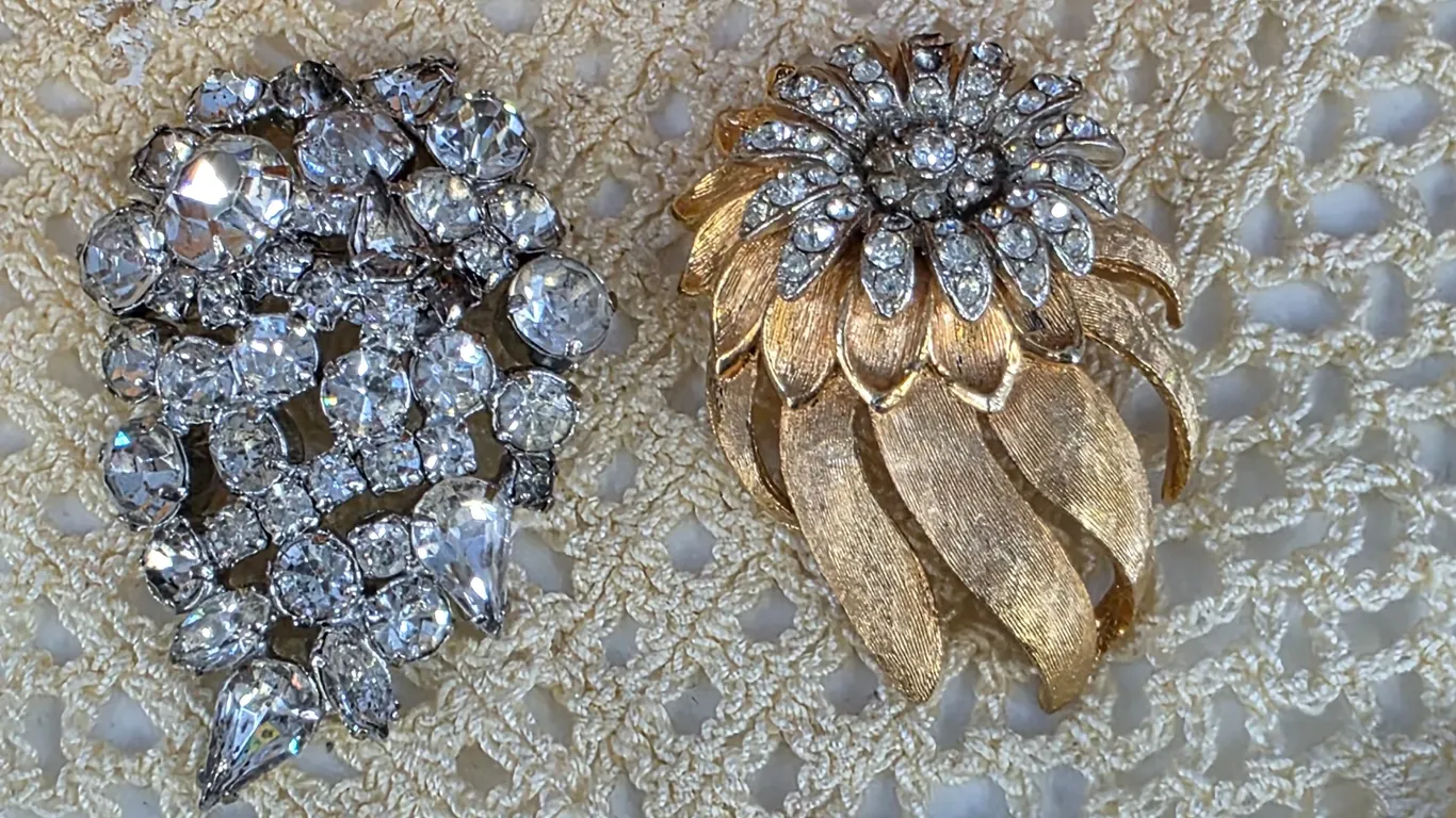 Two Vintage Brooches