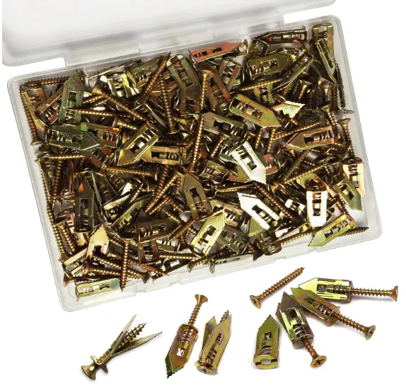 Self Drilling Drywall Anchors with Screws Kit, No Drill Needed, Sheetrock Anchors & Screws