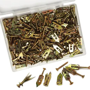Self Drilling Drywall Anchors with Screws Kit, No Drill Needed, Sheetrock Anchors & Screws