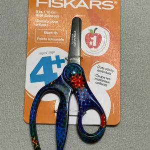 Fiskars Pointed-Tip Softgrip School Supplies Kids Scissors for Kids 4+ - 5"