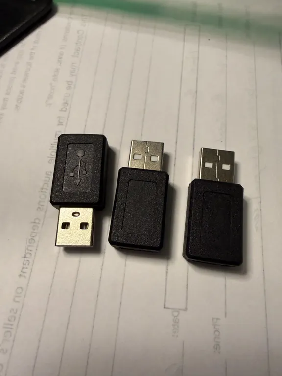 USB 2.0 Type A Male to Mini B 5pin Female Adapter Connector (Lot of 3)