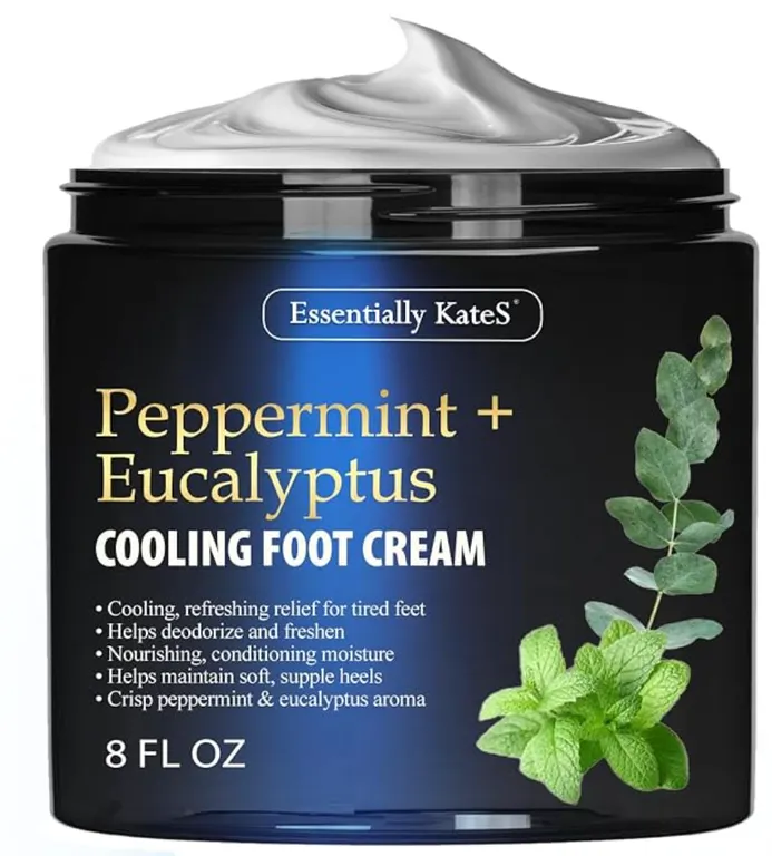 Essentially KateS Peppermint + Eucalyptus Cooling Foot Cream 8 Fl Oz NEW