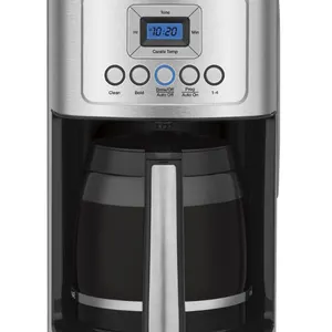Cuisinart PerfecTemp 14-Cup Programmable Coffee Maker featuring a stainless steel finish and a glass