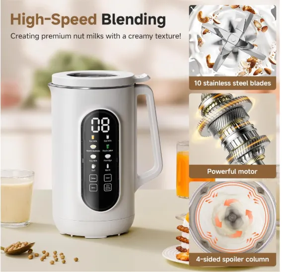 40oz Nut Milk Maker Machine, 10 in 1 Nut Milk Maker for Homemade Almond, Soy Milk, Oatmeal, & Non-Da