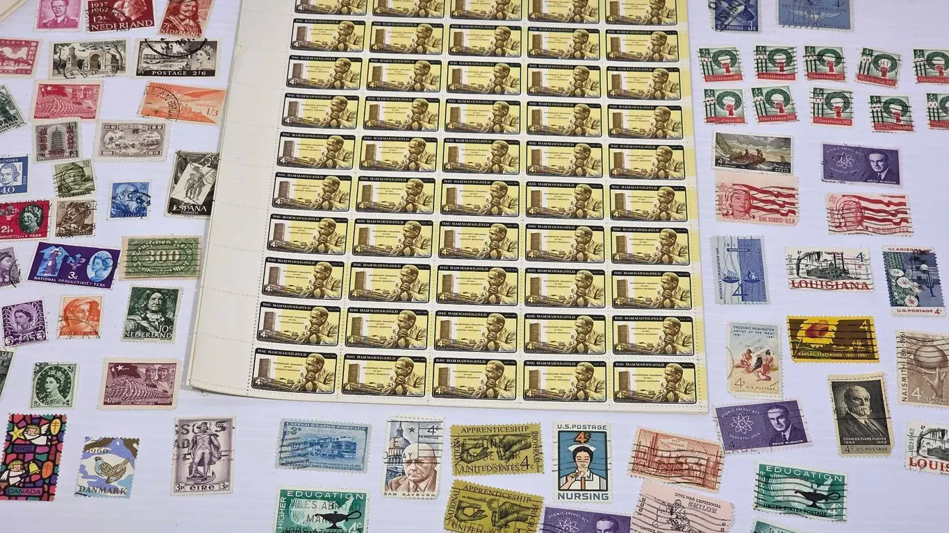 Stamp Collection. Too many to photograph. K