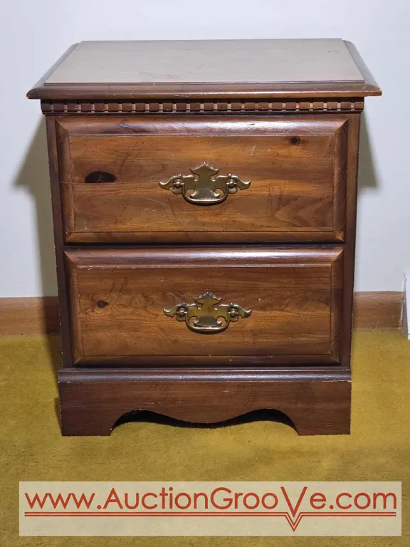 End Table with 2 Drawers. 19.5 x 15.5 x 22. *you must bring adequate help to remove and load. Located on main floor. BR3