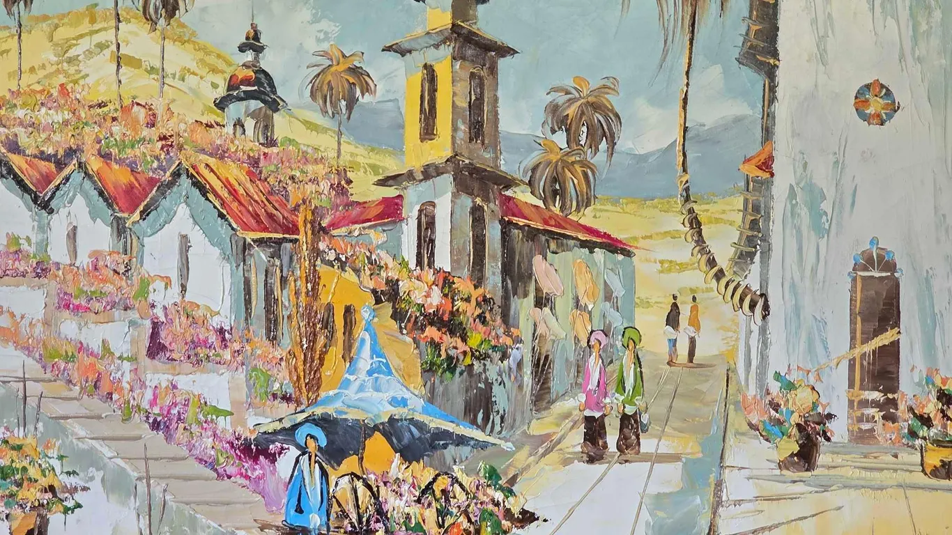 Impressionist Painting signed by C. Jandic. 31 x 27. Br2