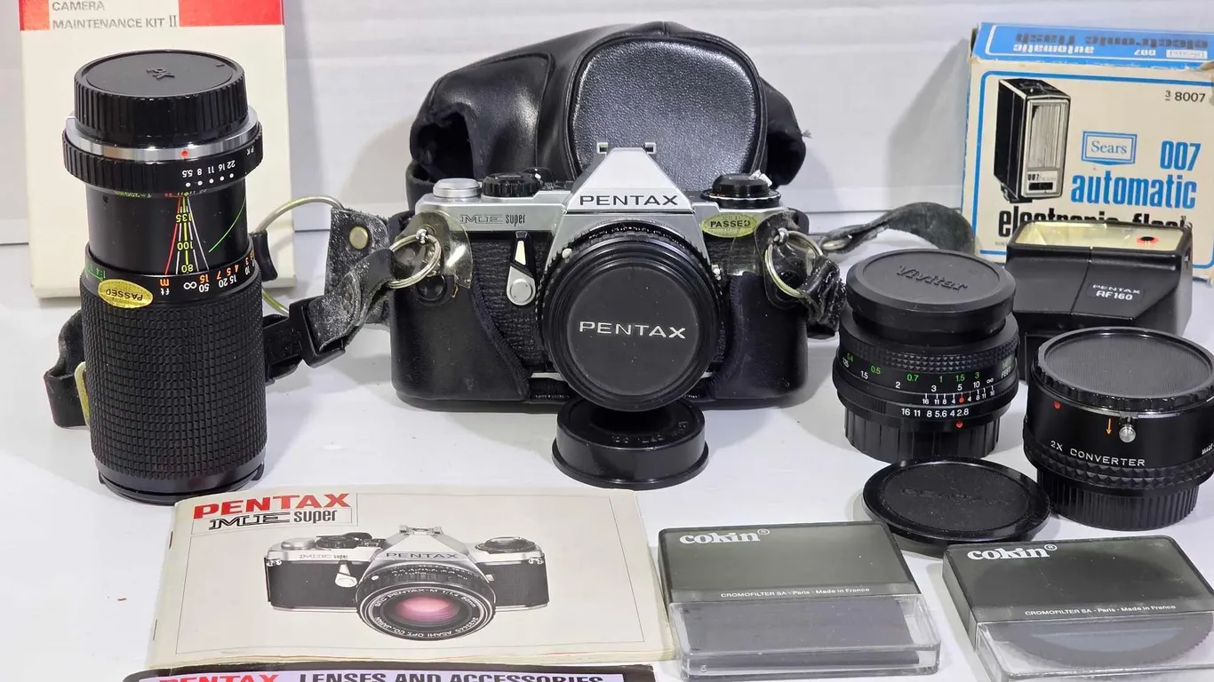 Pentax ME Super Camera Bundle. LR